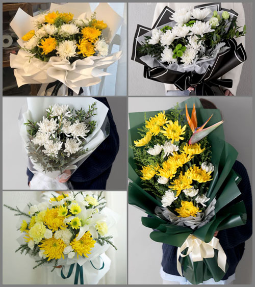 广东梅州市五华县河东镇油田社区白事花束代送